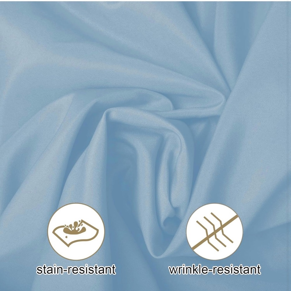 BLUE ROUND TABLECLOTH - Picture 2 of 4